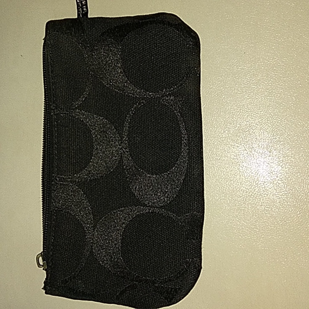 Coach Black Zip Wallet
